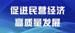 促進民營經濟高質量發展