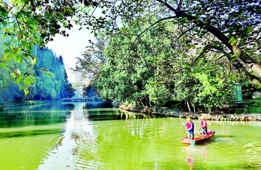 水面清理守護城市“顏值”